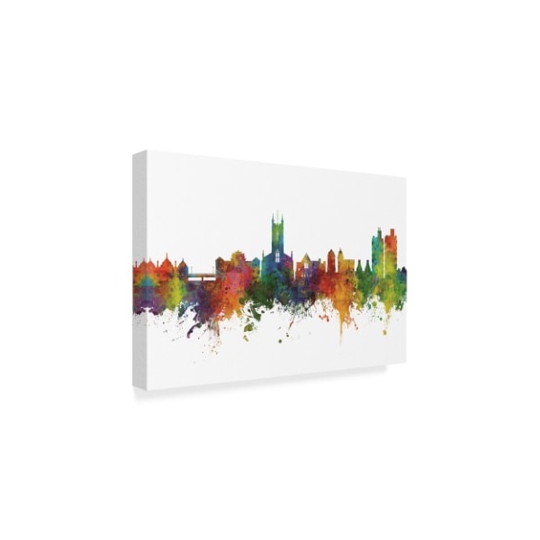 Michael Tompsett 'Stoke-On-Trent England Skyline Ii' Canvas Art,16x24